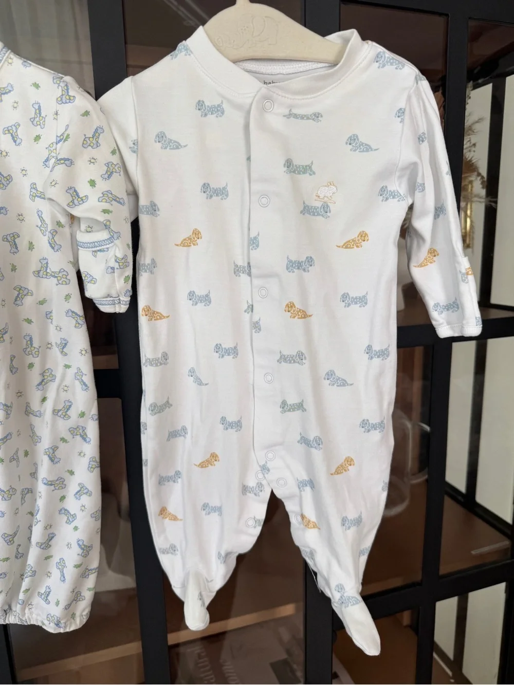Kissy Kissy bundle footies converter gown coverall baby newborn puppy print pima